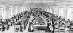 La salle des machines chez Somervell Brothers, Netherfield, Kendal, illustration de 